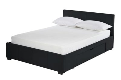 Hygena Lavendon 2 Drawer Kingsize Bed Frame - Black.